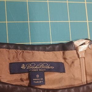 Brooks Brothers Camel Hair lined skirt